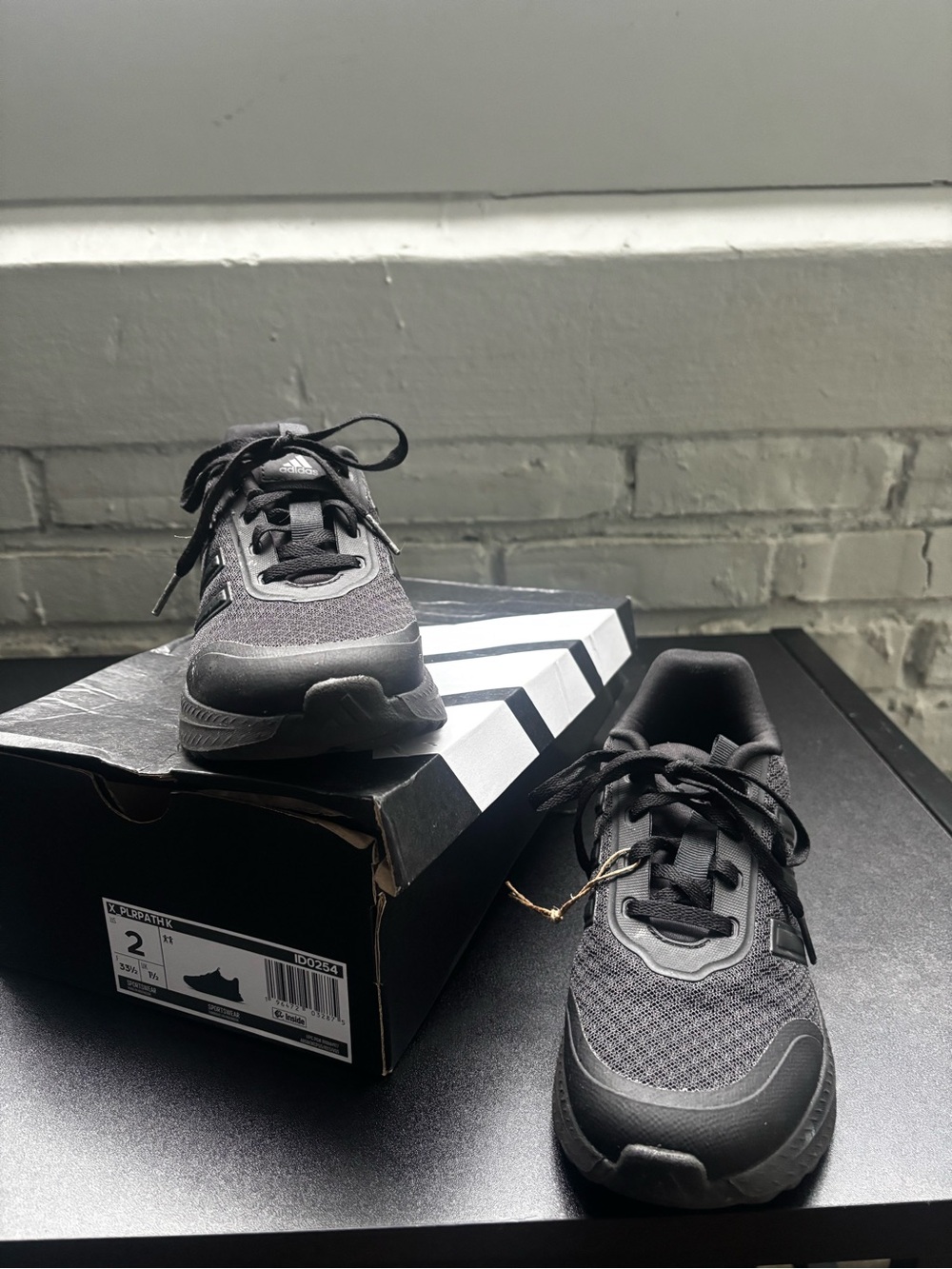 adidas Kids Black Sneakers